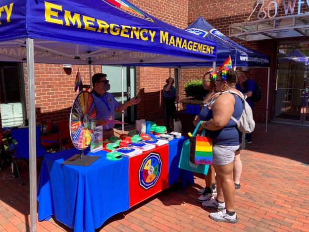 emergency management information tent